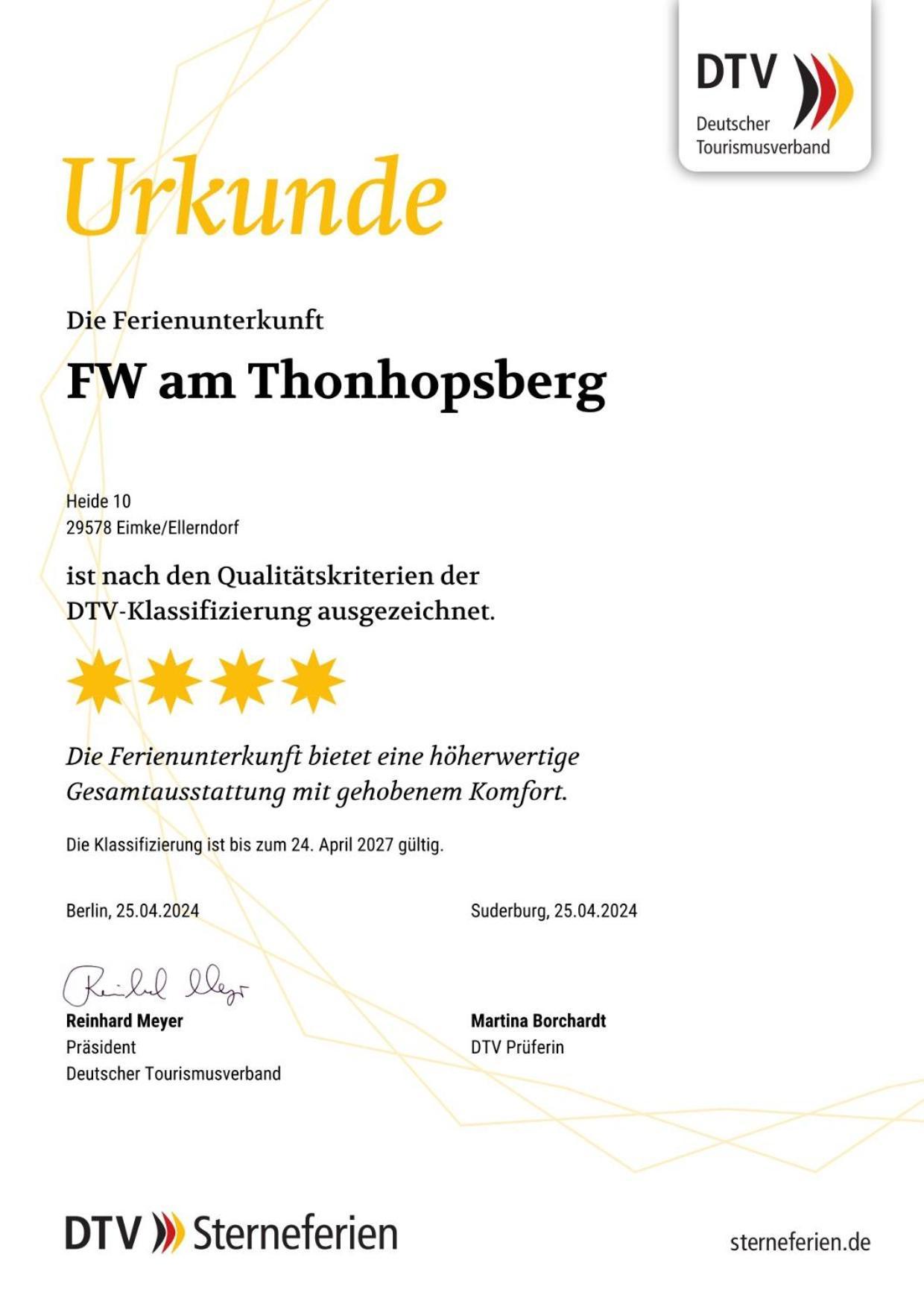 Ferienwohnung Am Thonhopsberg Eimke Bagian luar foto